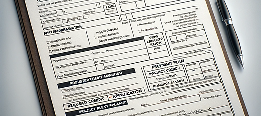 DALL·E 2023-11-24 07.46.57 - A realistic image of a document resembling a project credit a