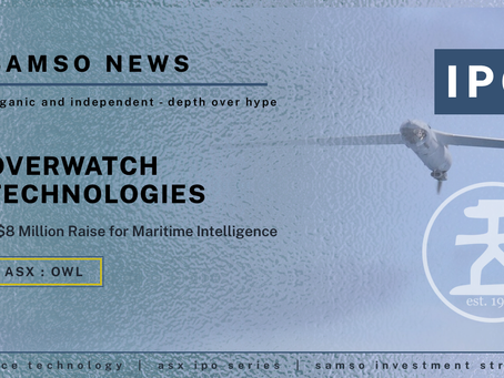 Overwatch Technologies (ASX: OWL) Raises A$8 Million to Build a Maritime Intelligence Business