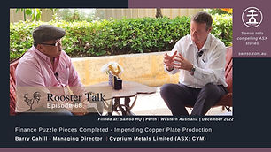 Cyprium Metals Limited (ASX:CYM) - Finance Puzzle Pieces Completed - Impending Copper Plate Product