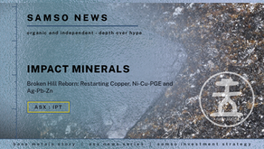 Impact Minerals: Broken Hill Reborn — Restarting Copper, Ni-Cu-PGE and Ag-Pb-Zn | Samso News