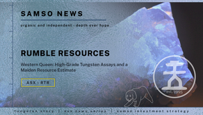 Western Queen Advances with High-Grade Tungsten Assays and Maiden Resource Estimate | Samso News