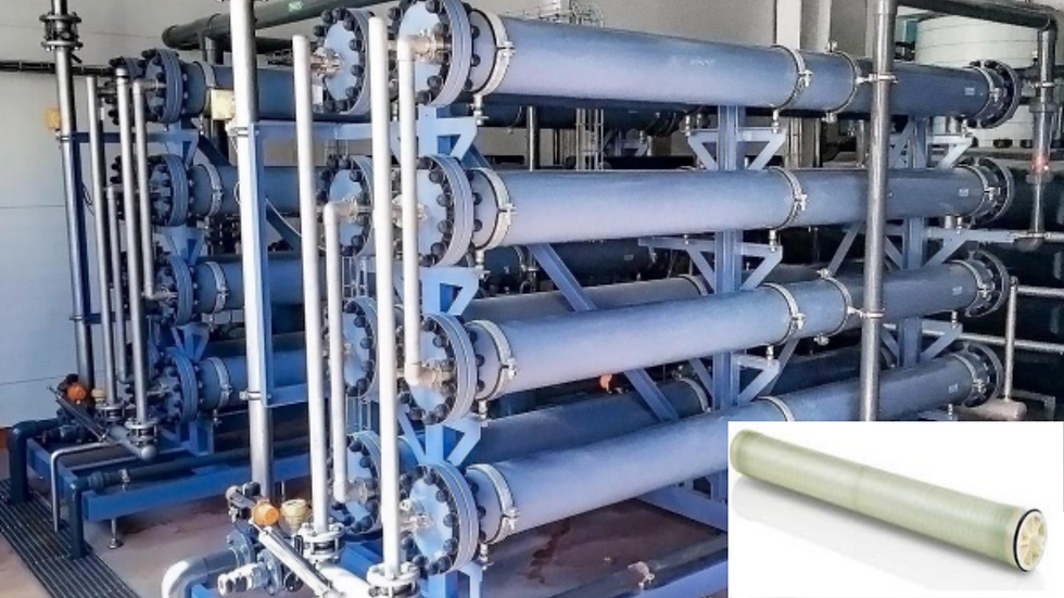 Figure 5: Example of a Nanofiltration system and the membrane utilised (source: OD6) | Samso News