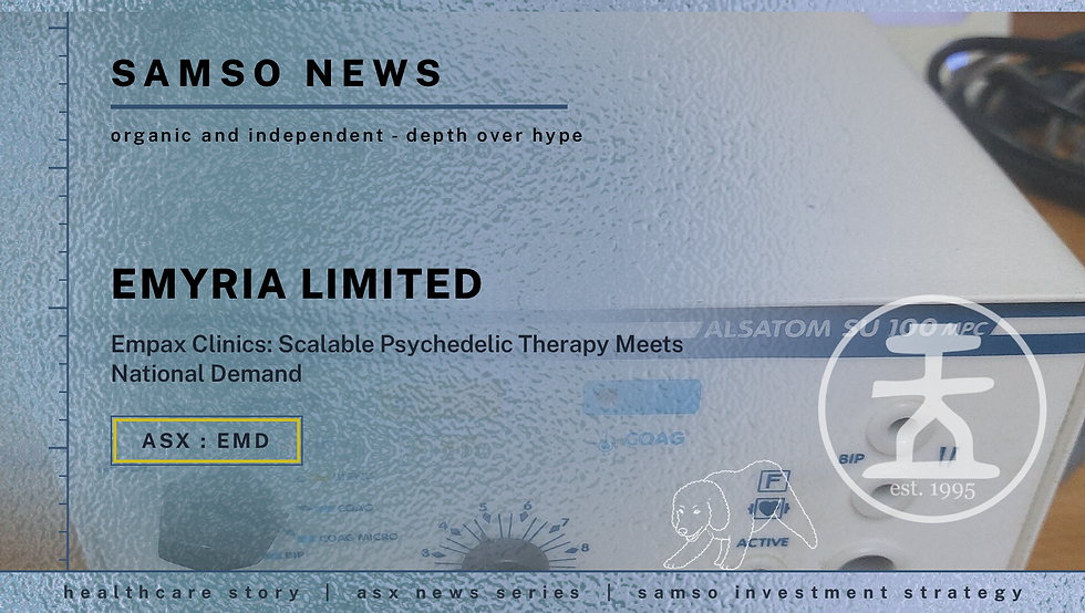 Emyria’s Empax Clinics: Scalable Psychedelic Therapy Meets Growing National Demand | Samso News