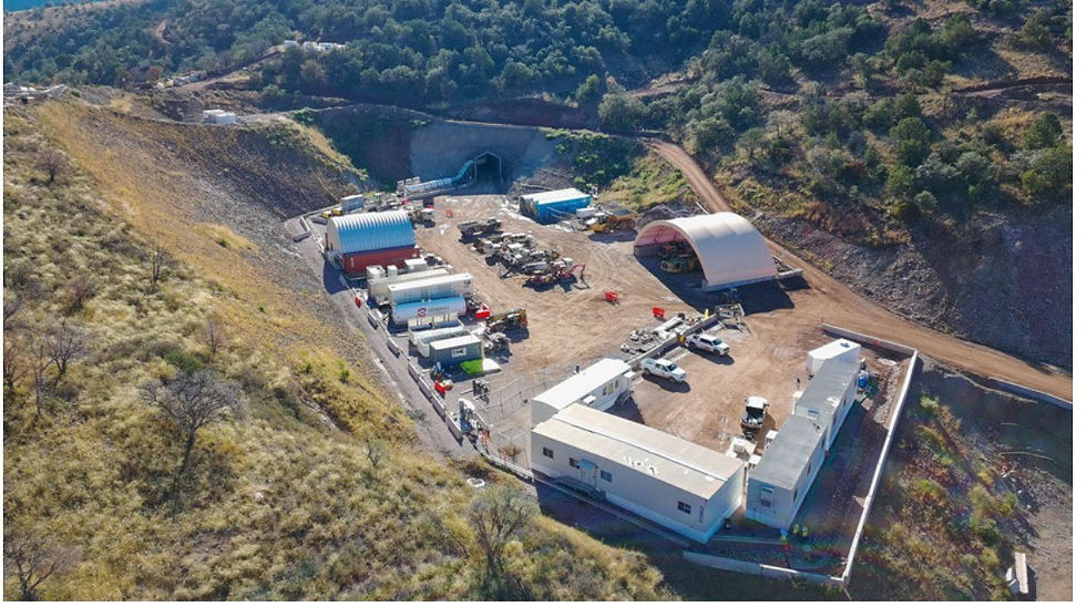 A picture of the Clark deposit exploration site at South32's Hermosa project