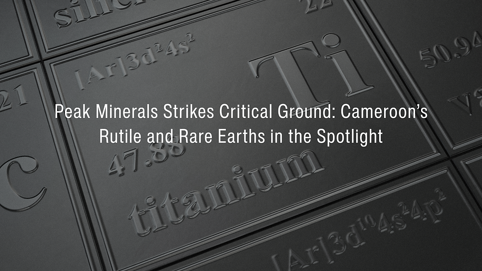Lion Rock Minerals Limited (ASX: LRM) - A Critical Mineral Breakthrough in Cameroon: Rutile, Monazite, and Rare Earths Take Centre Stage | Samso News