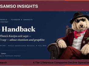 he Handback: What Rio Tinto's Kasiya exit says — and doesn't say — about titanium and graphite