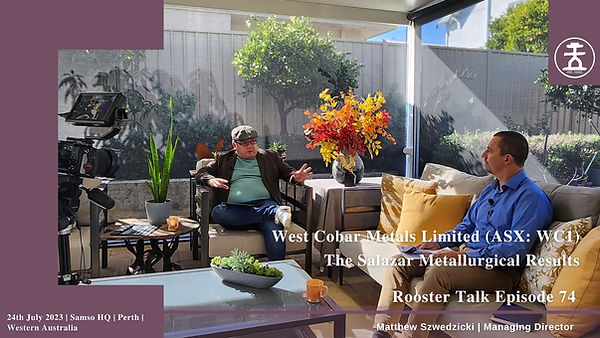 West Cobar Metals Limited (ASX: WC1) - The Salazar Metallurgical Results.