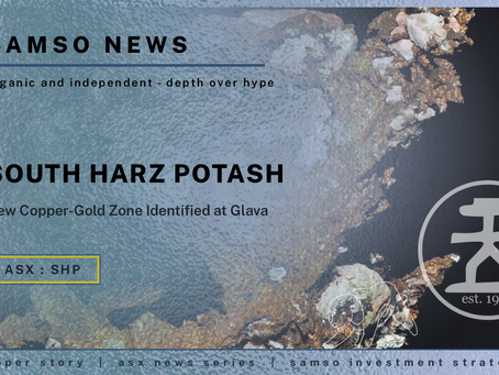 Samso News: South Harz Potash Limited — New Cu-Au Zone Identified at 304.0 South Harz Potash Limited | Samso News