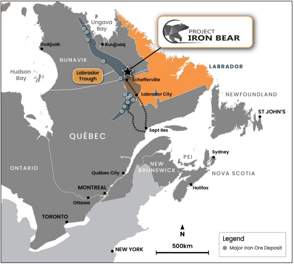 Figure 1: Iron Bear Regional Location (source: CLE) | Samso News