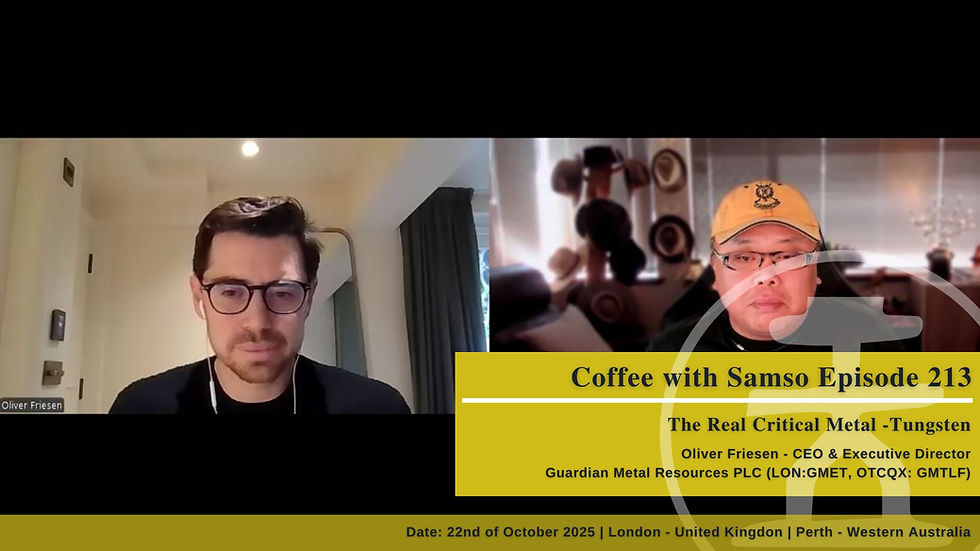 Coffee with Samso - Episode 213 - The Real Critical Mineral - Tungsten