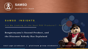 Samso Insights cover for Part 2, Bengwenyama’s Second Product, and the Discount Nobody Has Explained, on Southern Palladium, ASX SPD and JSE SDL.
