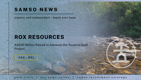 Rox Resources Raises A$200 Million to Advance the Youanmi Gold Project | Samso News