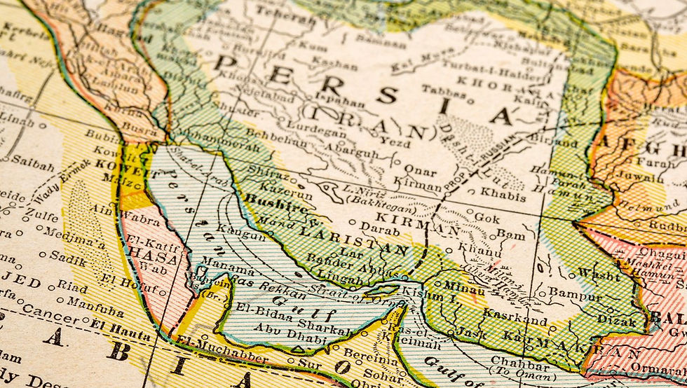 The Persian Gulf & the Gulf of Oman is a major gas & oil shipping route (Source: Wix).