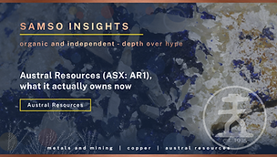 Austral Resources (ASX: AR1), what it actually owns now