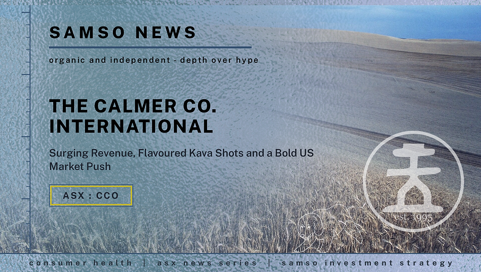 The Calmer Co. International Limited (ASX: CCO): Surging Revenue, Flavoured Kava Shots, and a Bold US Market Push | Samso News