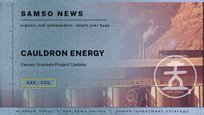 Cauldron Energy — Yanrey Uranium Project Update | Samso News
