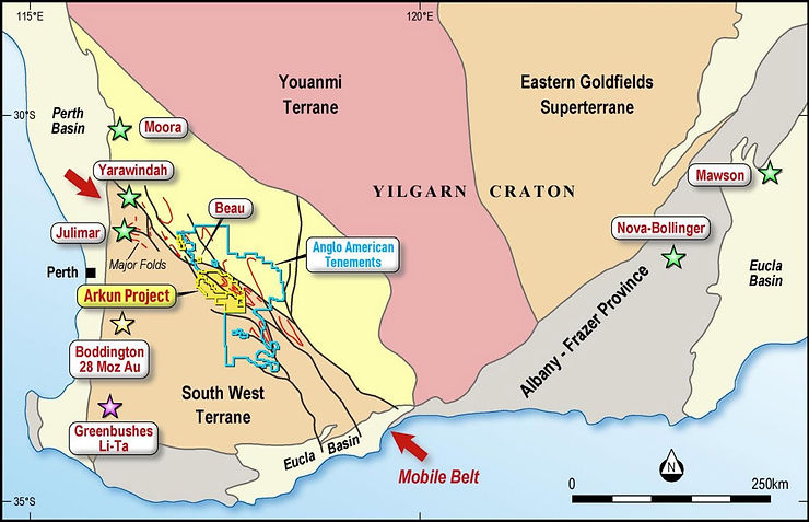 The Arkun project and its neighbours. ( Source: Impact Minerals Limited)| Coffee with Samso | Samso