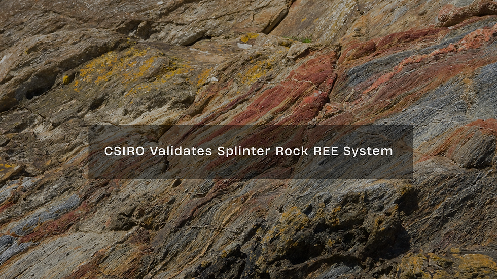 CSIRO Publishes Major Research on Splinter Rock Clay-Hosted REE System | Samso News