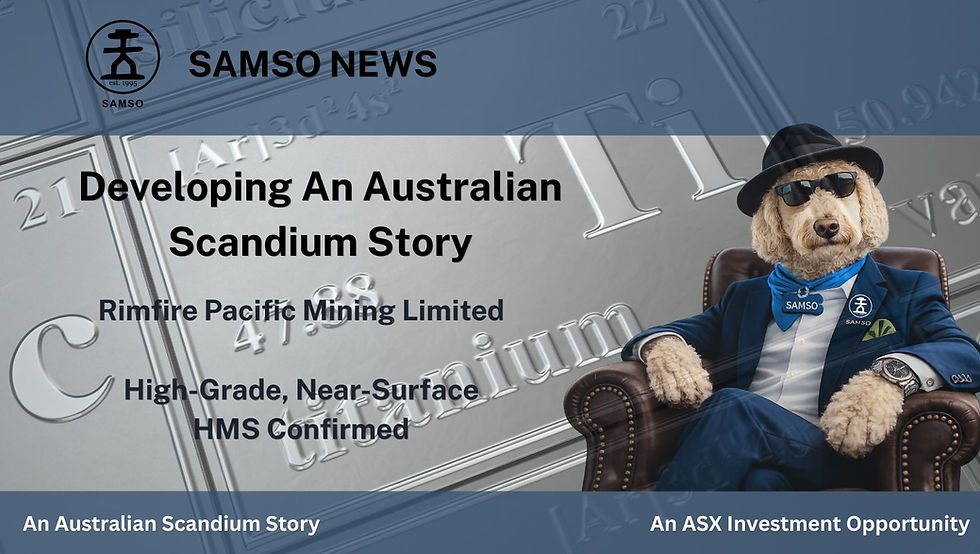 Rimfire Pacific Mining Limited – Fifield District Scandium Resource Builder Investigating Lower-Cost Leaching Pathway at Murga