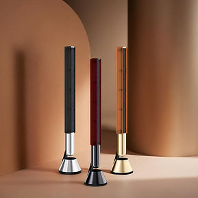 tegrino-beolab28-aluminium-cover-cosmic-orange-on-gold-cabinet