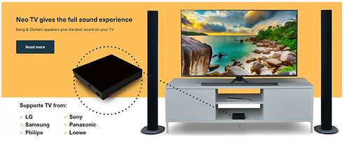 Neo TV R3 -äänisovitin Activ B&O -kaiuttimille
