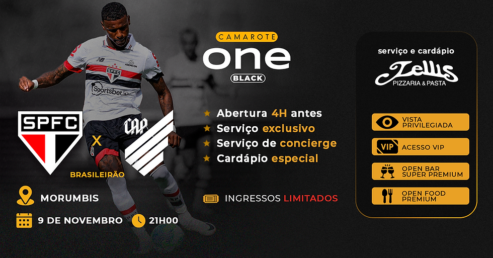 SÃO PAULO X ATHLETICO - PR - ONE BLACK