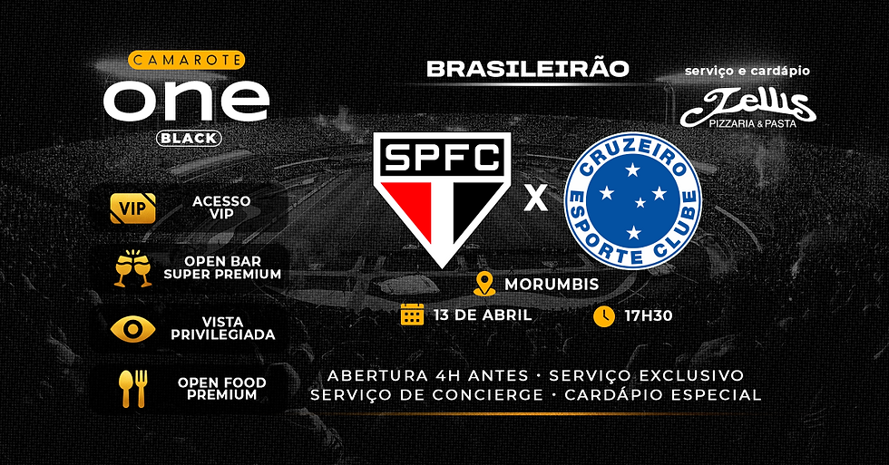 SÃO PAULO X CRUZEIRO - ONE BLACK