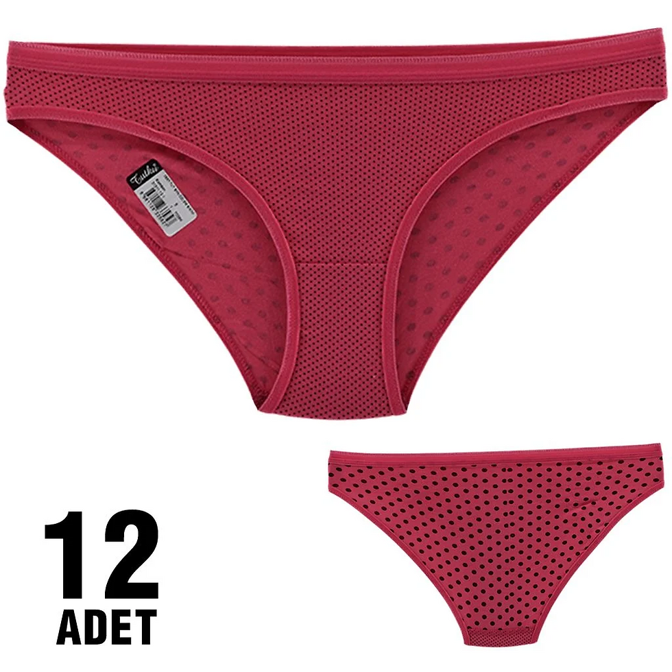 Küçük resim: Tutku Kadın Özlem Bikini - 12'li (TKD0537)