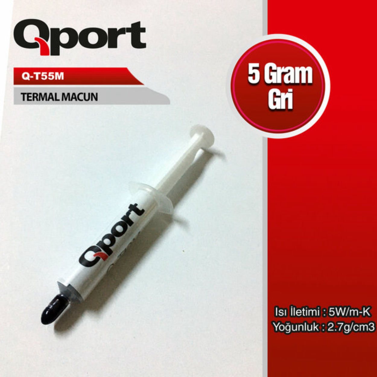 Qport 5W/M-K 2.7/CM3 Termal Macun (Q-T55M) - 5 Gr