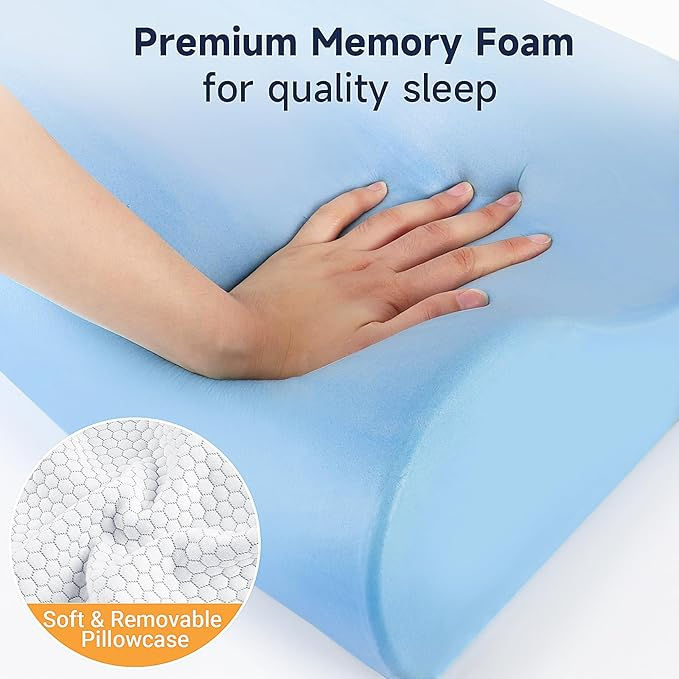 Thumbnail: Neck Pillow,Memory Foam Pillow,Ergonomic Cervical Pillow for Pain Relief