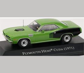 Plymouth Hemi 'Cuda (1971) - Green - American Car Collection Scale: 1:43