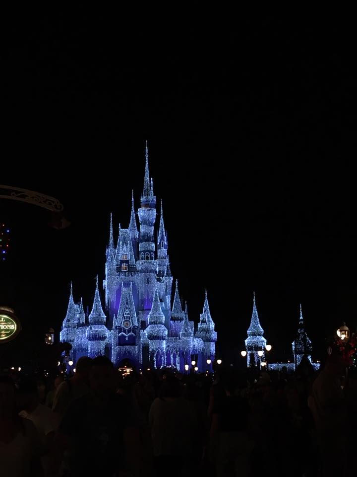 Cinderella Castle lit up