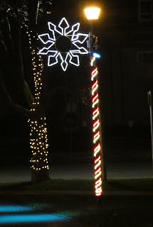 Christmas lights at Evergreen Festival