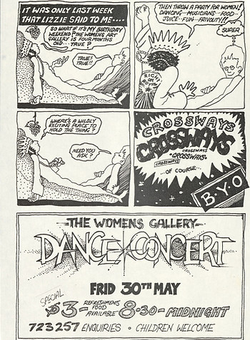 Womens Gallery party poster Sharon Alston c1981.jpg