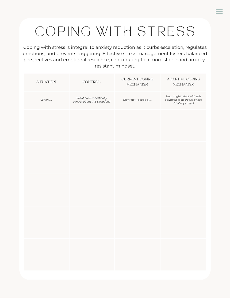 Thumbnail: Wellness & Anxiety Journal -  - Digital