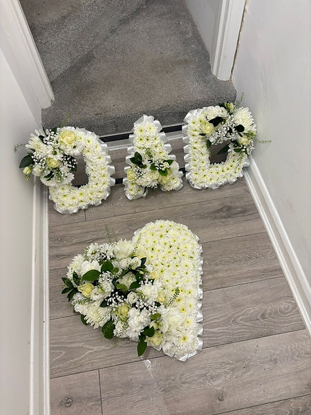 embedded dad letters funeral floral tribute