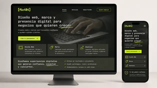 ejemplo de una web profesional