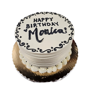 Elegant Black & White Cake