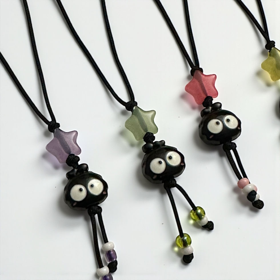 Best-selling Soots phone charm by Jadey Jane Studio with detailed metal beads and star accents in a Y2K aesthetic