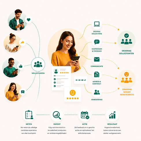 Candidate experience meten van sollicitanten en nieuwe medewerkers
