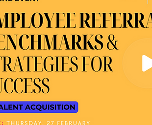 Michael Boud tijdens webinar over de Referral Recruitment Benchmark