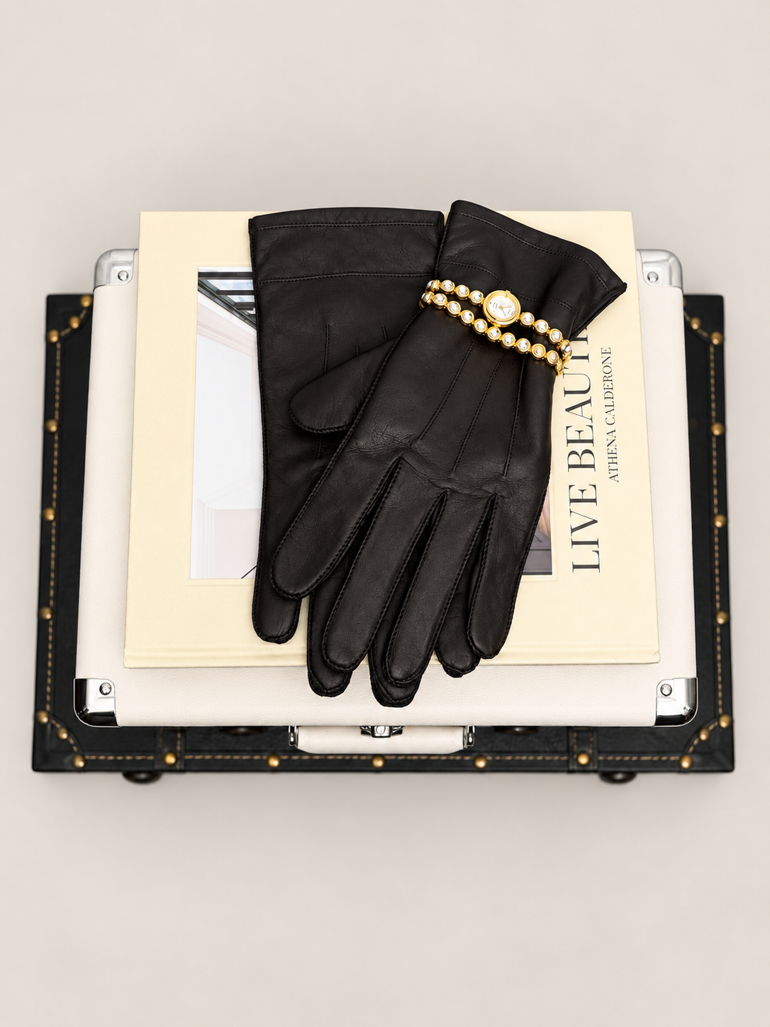 Vintage Aris Brown Genuine Leather Gloves