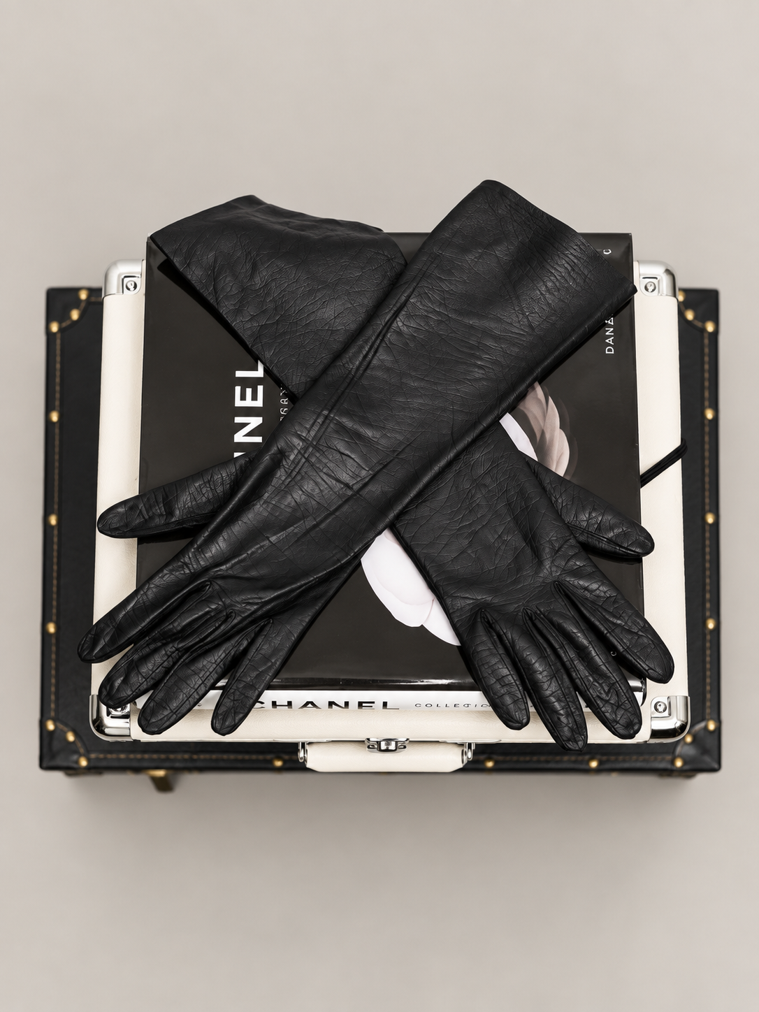 Vintage Abraham & Straus French Leather Opera Gloves