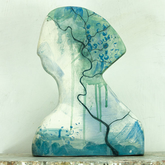 River Ouse, stoneware, Vicki Atkinson