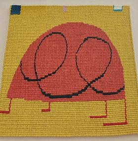 FIONA RUTHERFORD, What?, textile, framed,