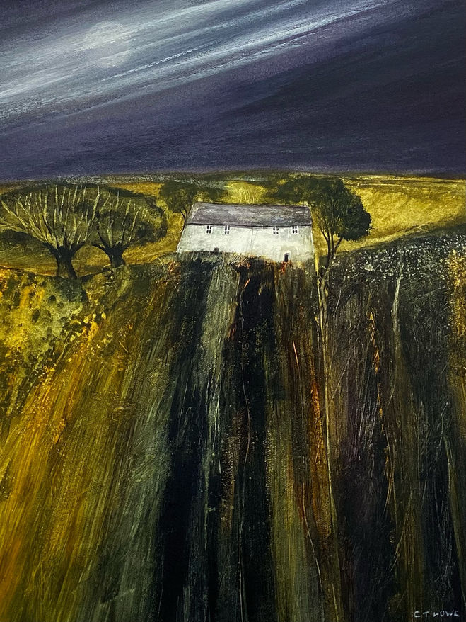 Cliff Howe, Clouds Across the Moon, Watercolour, painting