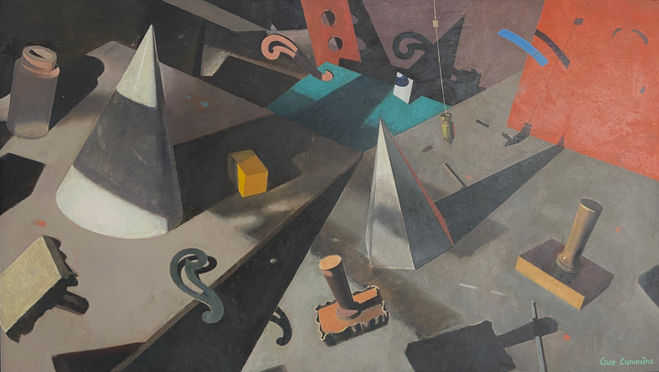 Gus Cummins RA, painting, Magic, oil on canvas, painting