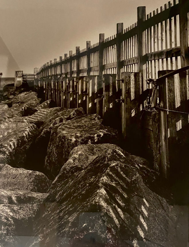 Peter Greenhalf, Harbour Light 1, 1/5, toned silver gelatin photograph