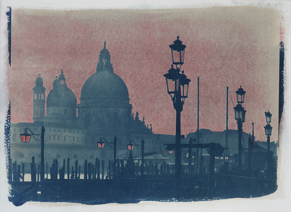 From San Marco, Original Gum Bichromate print, kindly donated by the artist Peter Greenhalf