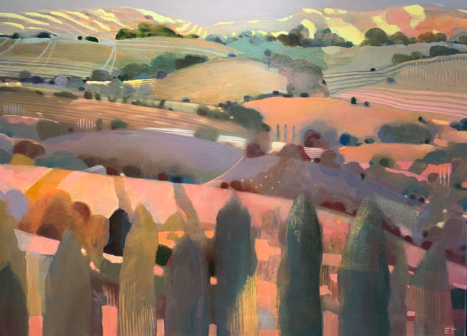 Emma Turpin, Towards the Sea, oil on canvas